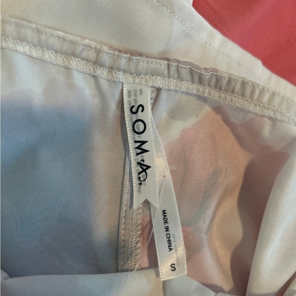 🌺NEW Soma Satin Gown - Mystical Blooms PLCM Rose -  Size Small - Picture 4 of 5